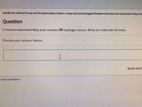 Solved Identify the Carboxyl Group and the Hydrocarbon Chain | Chegg.com 
