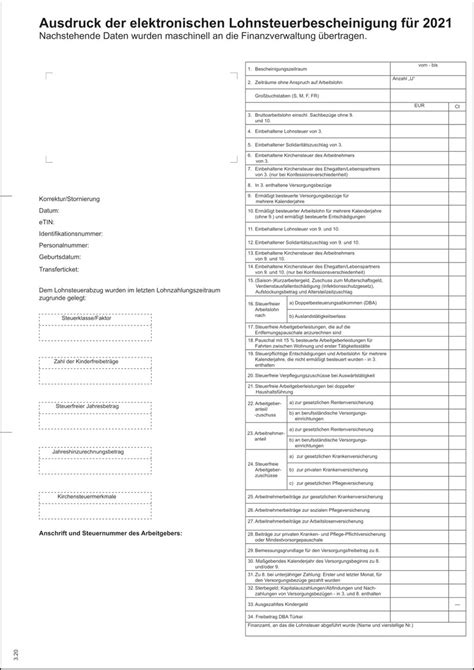 Lohnsteuerbescheinigung Definition Angaben Tipps