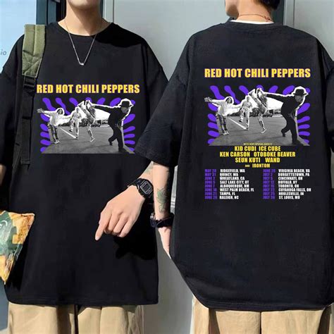 Red Hot Chili Peppers Tour Shirt Red Hot Chili Peppers Band Shirt RHCP Concert Shirt
