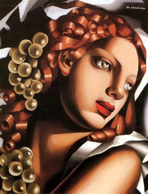 The Brilliance by Tamara de Lempicka, oil on wood panel, 1932 #TheBrilliance #TamaraDeLempicka ...