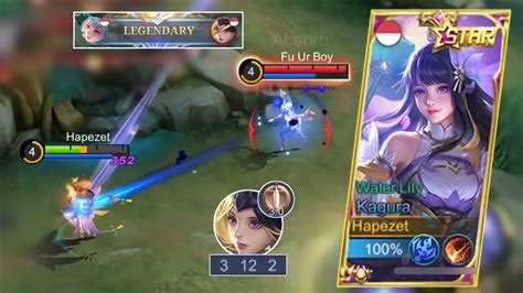 Kagura Waterlily New Voiceline Langsung Auto Lock Mage Musuh Mobile Legends Youtube