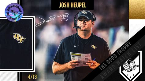 Heupel Named To Bobby Dodd Trophy Watch List Ucf Athletics Official