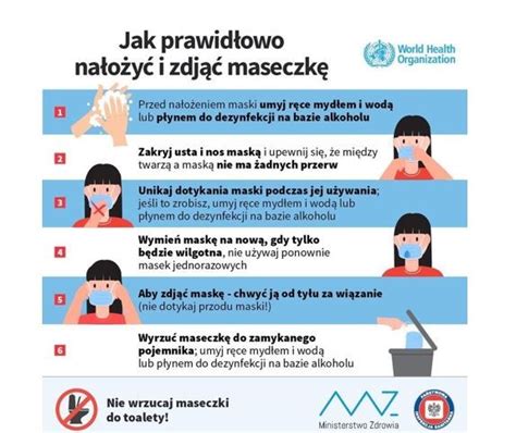 Jak Prawid Owo Stosowa Maseczki Ochronne Szko A Polska Im Marii