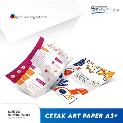 Jual Cetak Art Paper Custom Cetak Kertas Poster Brosur Flyer