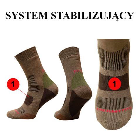 X Mocne Skarpety Thermo Frotte Wojskowe Ciep E Komplet Par