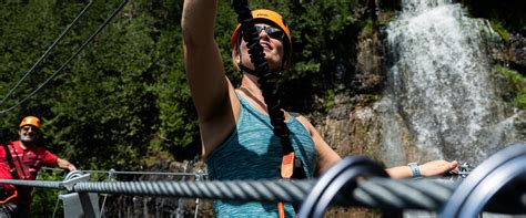 Via Ferrata de la Chute à Philomène activités Québec maritime