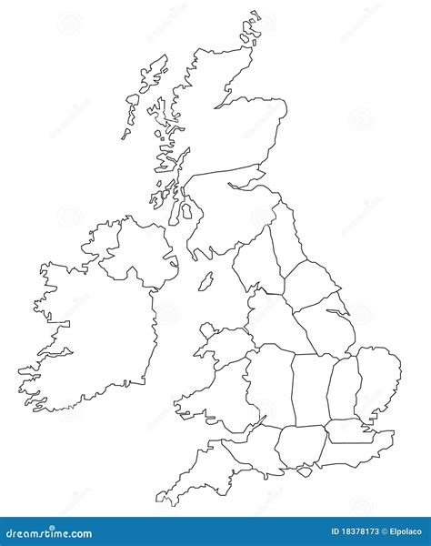 World Maps Library - Complete Resources: Blank Outline Map Of Uk Counties