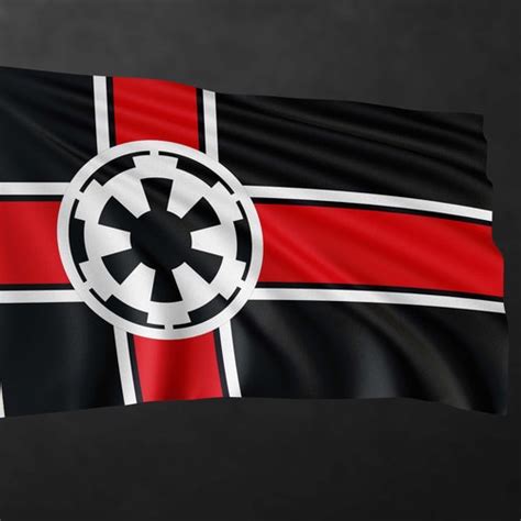 Galactic Empire Pennant Flag Banner High Quality Materials Etsy