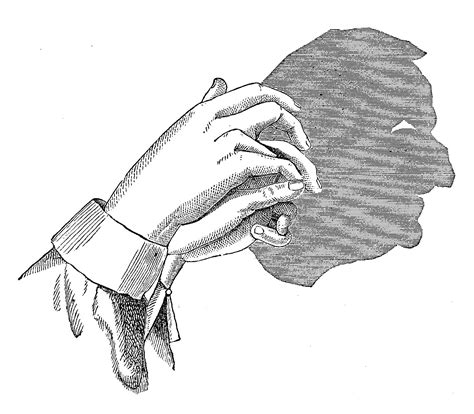 Antique Images Free Shadow Puppet Graphic Victorian Illustration Of