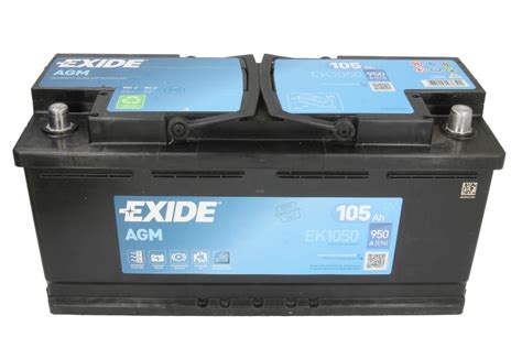 AKUMULATOR EXIDE 105AH START STOP AGM EK1050