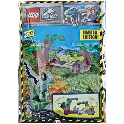 Raptor And Hideout Limited Edition Polybag Lego Jurassic World