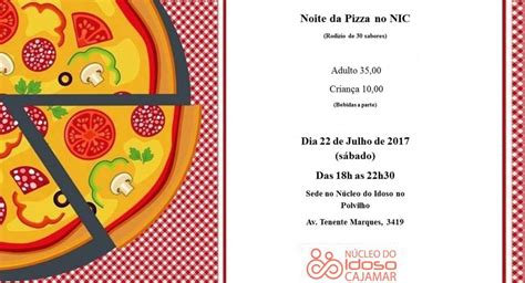 Núcleo do Idoso realizará Noite da Pizza Notícias