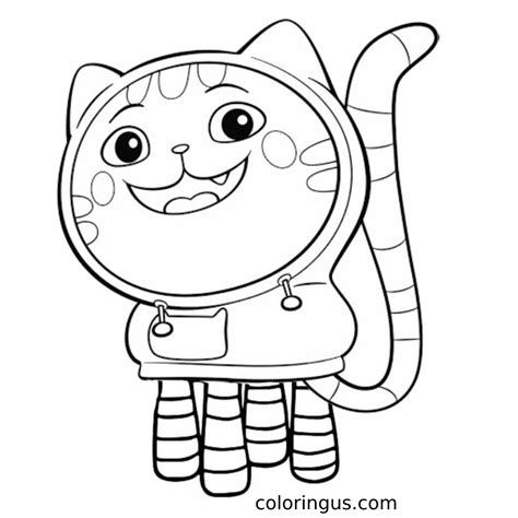 Gabby S Dollhouse Dj Catnip Coloring Page The Best Porn Website