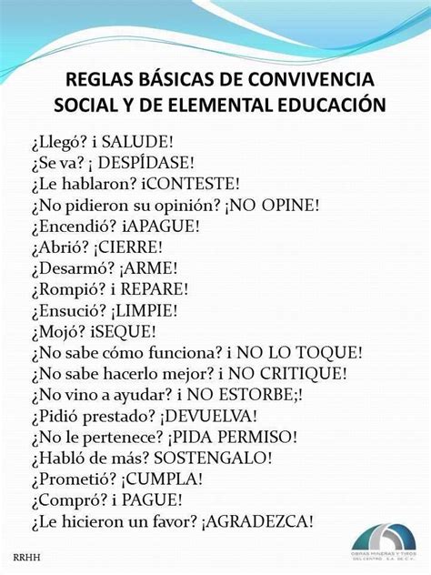 Reglas Basicas De Convivencia Social Y De Elemental Educacion Reglas 28288 Hot Sex Picture