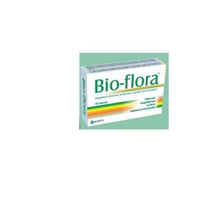 Bio-flora integratore probiotico per flora batterica intestinale 30 ...