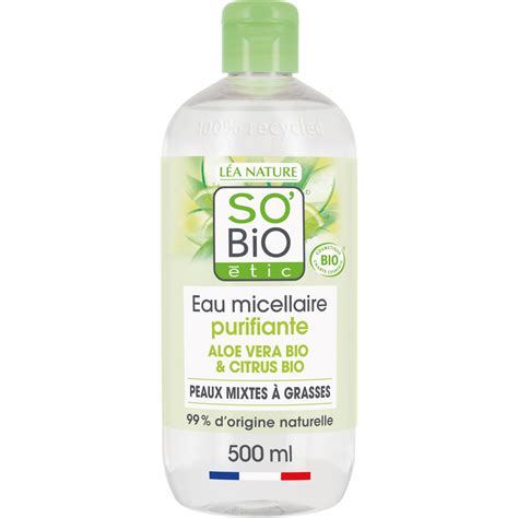 LÉA NATURE SO BiO étic Organic Aloe Vera Micellar Water 500 ml Ecco