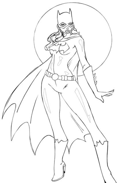 Desenhos De Batgirl Bonita Para Colorir E Imprimir Colorironline