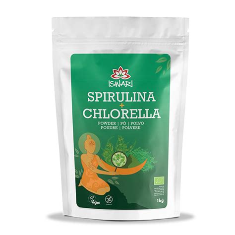 Buy now Spirulina + Chlorella powder Bio - Single Ingredients | Iswari