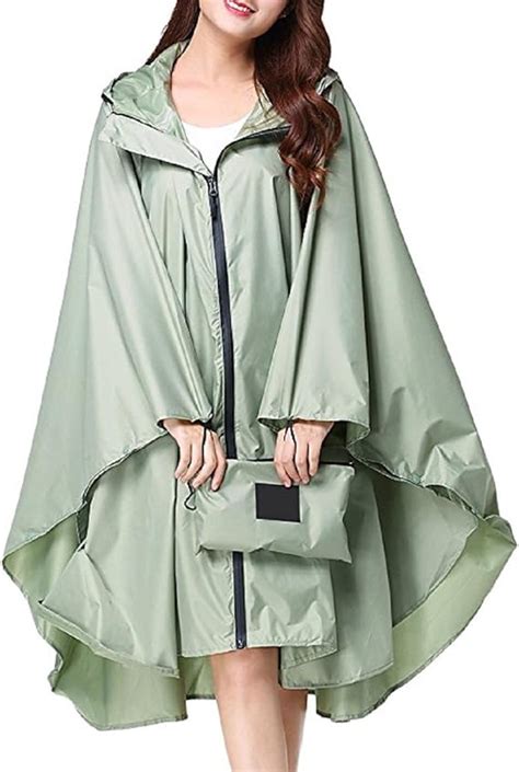 G Kids Womens Waterproof Lightweight Breathable Rain Poncho With Hood