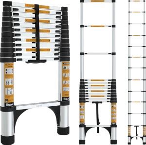 Equal Feet Folding Telescopic Ladder Portable Extensionladder