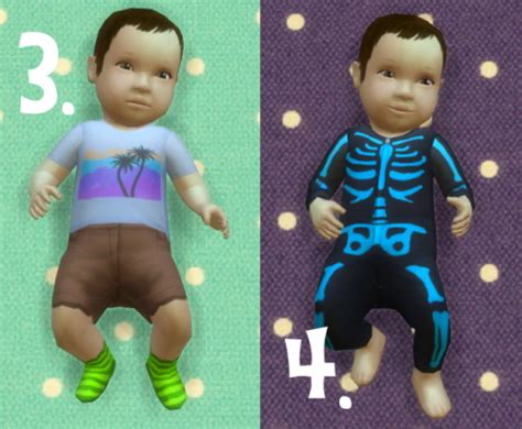 Budgie2budgie: Baby Overrides skin set 12 • Sims 4 Downloads