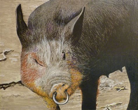 Royal Boar Oil Painting By Norman Holmberg Artfinder