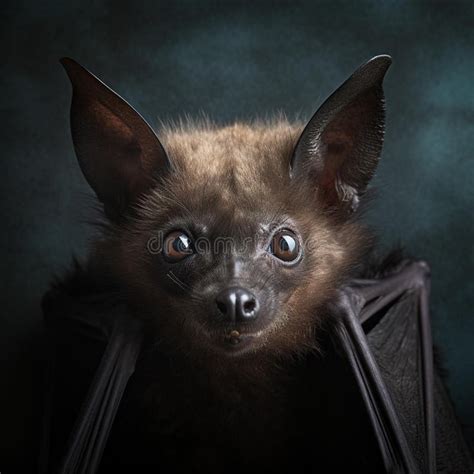 AI Generated Illustration of a Close-up of a Bat Perched on a Branch ...