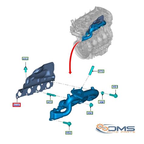 Transitcustom Exhaust Manifold Gasket Oms Auto Parts