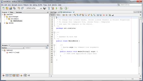 Java Hello World For Beginner With Netbeans Ide