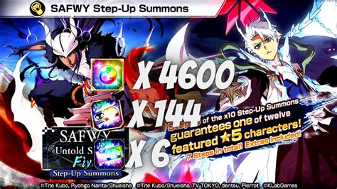 Bleach Brave Souls Safwy Untold Stories Five End Of The Year Summons