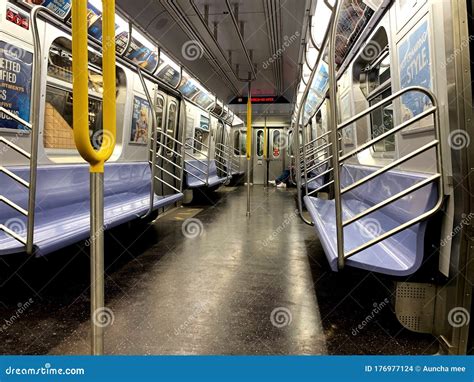 Inside Of New York Subway In America Image Editorial Stock Image