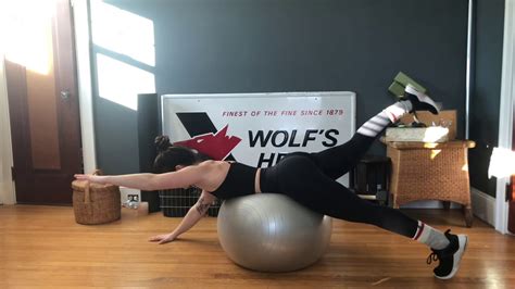 Stability Ball Alternating Superman Youtube