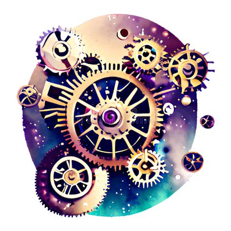 Steampunk Clockwork Universe Generative Ai Stock Image Image Of