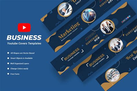 Creative Youtube Cover Templates Illustrator Templates Creative Market