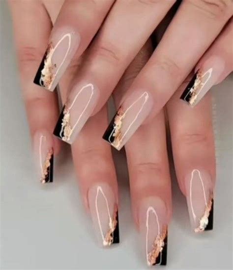 Nails U As Gold Acrylic Nails Classy Acrylic Nails Cute Gel Nails