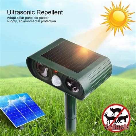 ABS plastique solaire ultrasonique répulsif répulsif animal oiseau