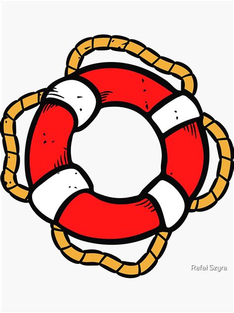 "Old school tattoo lifebuoy." Sticker for Sale by Szyraa | Redbubble