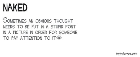 Fuente NAKED FontsForYou