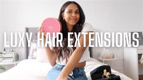 Luxy Hair Halo Extensions Unboxing And Review Youtube