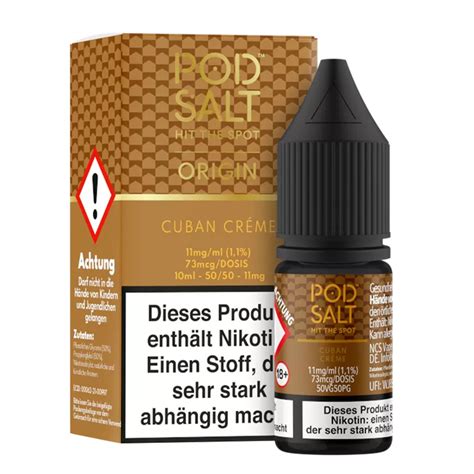 Pod Salt Origin Cuban Creme Nikotinsalz Liquid Ml Mg