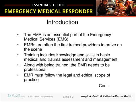 Chapter 1 Emergency Medical Responder And Emergency Medical Services