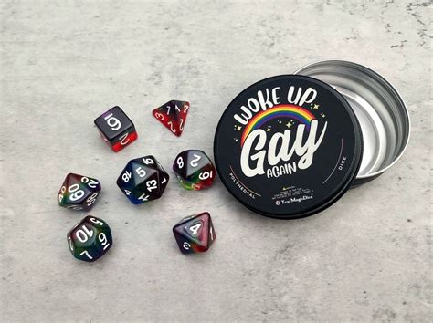 Wake Up Gay Again Dice Set D D Dice DND Etsy