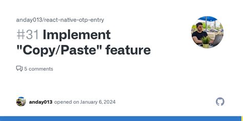 Implement Copy Paste Feature Issue 31 Anday013 React Native Otp