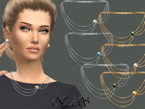 Pearl Jewelry Sets The Sims Big Ball Pearl Sets P Sims Clove