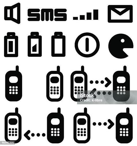 Telco Mobile Icon And Symbol Stock Illustration - Download Image Now ...