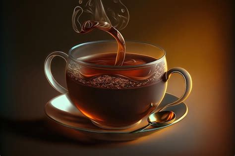 Premium AI Image | Hot tea and coffee