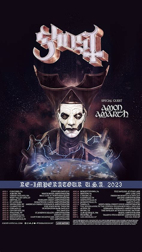 Ghost Announce 2023 North American Tour With Amon Amarth