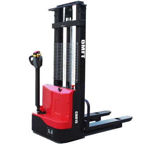 Self Loading Unloading Electric Stacker Battery Operated Electric