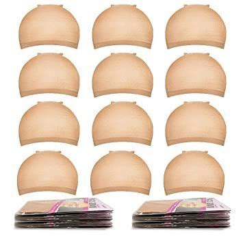 MORGLES Wig Caps Pcs Stocking Stretchy Nylon Nude Wig Caps For Women