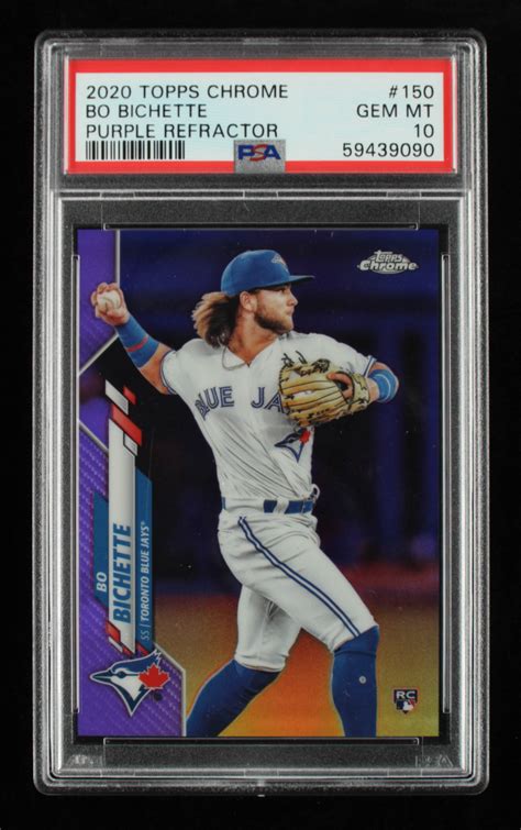 Bo Bichette Topps Chrome Purple Refractors Rc Psa